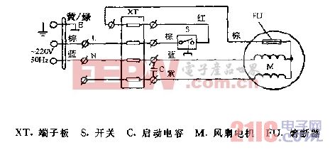 换气扇电路图接线视频